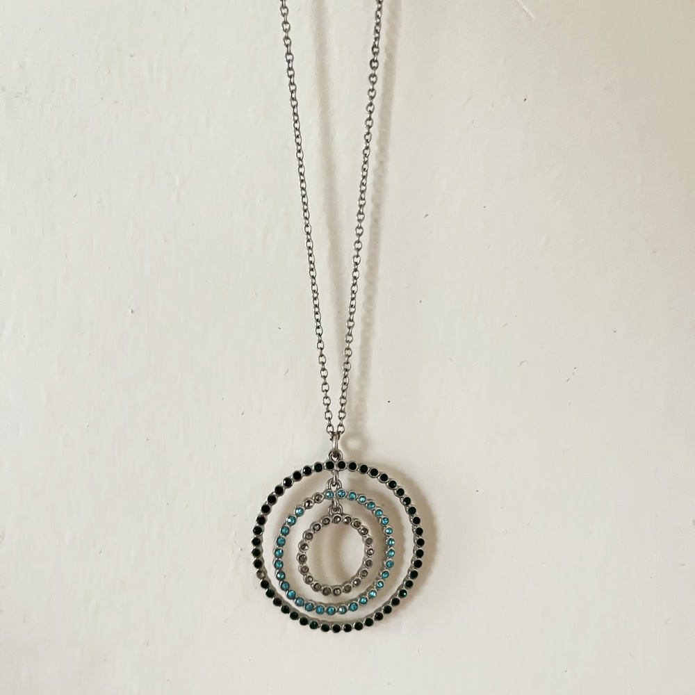 LOFT silver statement necklace